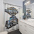 American Truck Simulator Game Design Shower Curtain