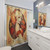 Whimsical Harlequin Lady Shower Curtains