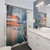 Sunset Shower Curtains featuring The Needles Lighthouse