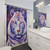 Cosmic White Tiger Shower Curtain