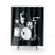 Drummer themed shower curtain