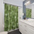 Botanical mushroom shower curtains for a woodland bathroom decor