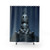 Interval Shower Curtains with Robot Art Design