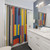 Bauhaus-inspired colorful and unique shower curtains