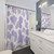 Pastel Purple Cow Print Shower Curtains