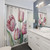 Pink Tulips Shower Curtain - Floral Botanical Decor