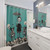 Whimsical Day of the Dead Shower Curtains with Skellie Cats