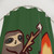 Campfire Sloth Shower Curtain with Cute Sloth Design