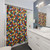 Colorful Rubik's Cube Shower Curtain
