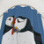 Blue Puffin Pair Shower Curtains