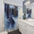 Indigo Blue Abstract Art Shower Curtains