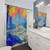 Vibrant River Shower Curtain with Pop Art Design