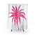 Coconut Palm Tree in Pretty Pink Shower Curtains