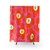 Retro Scandinavian Floral Pattern Shower Curtains