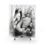 Elegant Swan Drawing Shower Curtain
