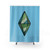 Green Plumbob Shower Curtains for The Sims Fans