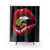 Lips Bullet Shower Curtains with Beautiful Woman Design