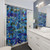 Shower Curtains with Colorful Floating Flowers