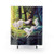 Cute fox cub shower curtains for nursery and bathroom