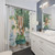 Watercolor Villa Urn Shower Curtain
