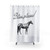 Beyonce themed shower curtain with horse design