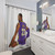 LeBron James Shower Curtain with Basketball Artwork