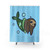 Mermaid Sloth Shower Curtain - Whimsical Bathroom Decor