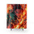 Tanjiro's Fiery Resolve Breath of Flame Shower Curtains