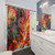 Tanjiro's Fiery Resolve Breath of Flame Shower Curtains