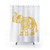 Mandala Elephant Yellow Shower Curtains