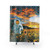 Galactic Shower Curtains featuring Spaceman & Sunflower Art