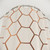 Rose Gold Copper Honeycomb Shower Curtains
