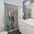 Floral Peacock Shower Curtain