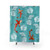 Watercolor koi fish and lily pond pattern shower curtain