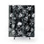 Punk rock-themed shower curtain with skulls and anarchist symbols