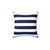 Nautical Striped Pillow in Navy Blue and White