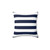 Nautical Striped Pillow in Navy Blue and White
