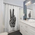 Peace Sign Shower Curtain with Positive Words