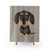 Wirehaired Dachshund Shower Curtain