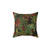 Tropical Botanical Night Garden Throw Pillow