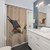 Mystical shower curtains featuring a witchy corvid design