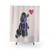 Watercolor Poodle Shower Curtain