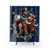 NRL Cowboys Shower Curtain with Bursting Through Design