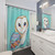 Tribal Pattern Barn Owl Shower Curtains