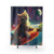 Space Cat Shower Curtains with Cosmic Designs