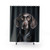 Weimaraner dog breed illustration on shower curtain
