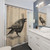 Stylish Crow in Crown Shower Curtain