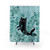 Undersea (Mint Remix) Shower Curtains featuring a coastal watercolor design