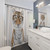 Clever Tiger Shower Curtain with Playful Stripes