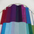 Striped shower curtains with vibrant color palette